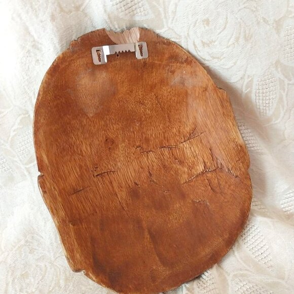 Asian Hand Carved Wood Mask - Picture 5 of 6